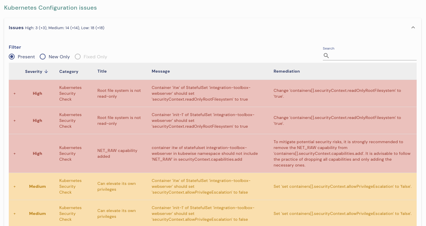 Security Application Configuration